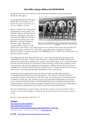 A preview of a PDF biography for Bull, George William